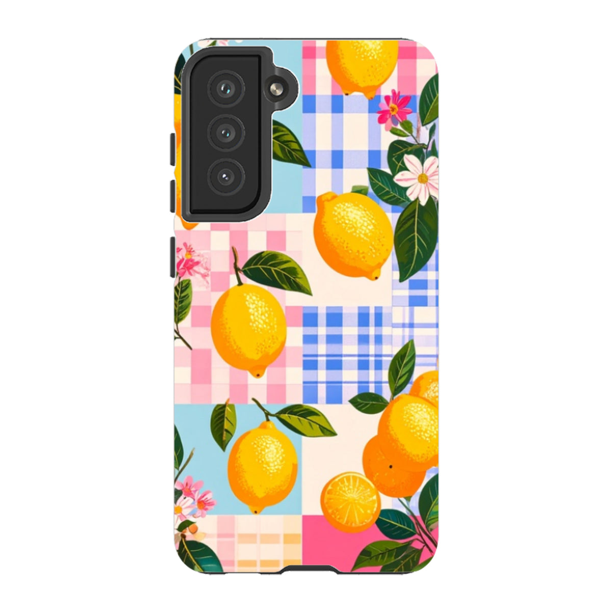 Samsung Tough Case - Lemons and Checks