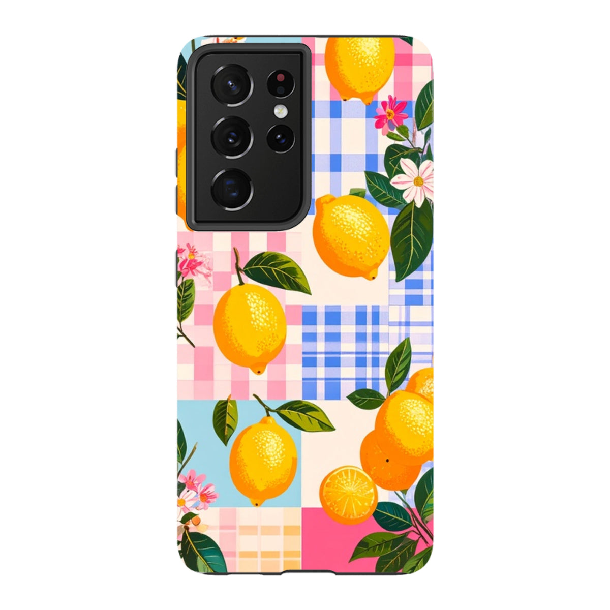 Samsung Tough Case - Lemons and Checks