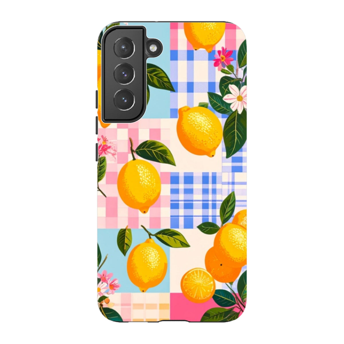 Samsung Tough Case - Lemons and Checks