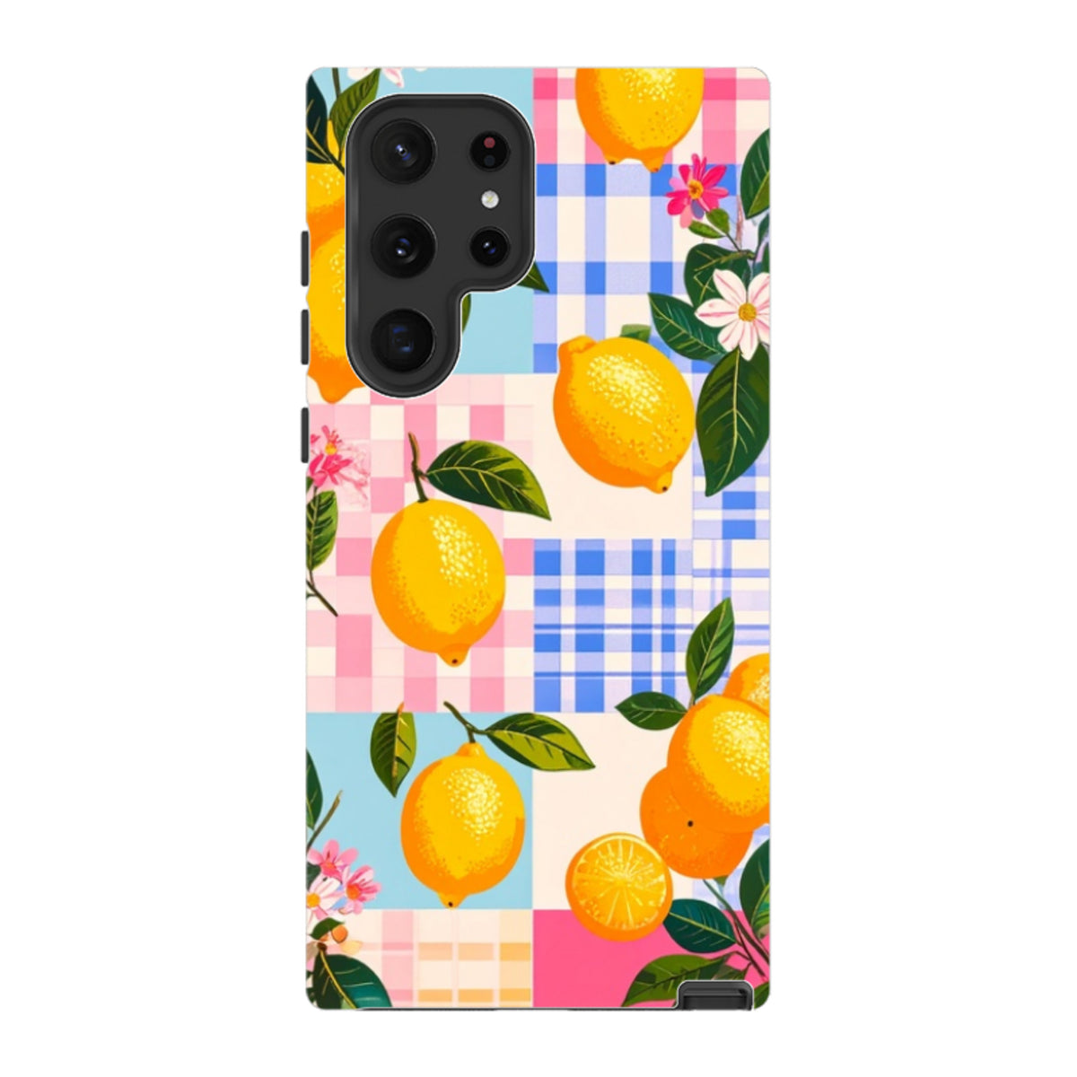 Samsung Tough Case - Lemons and Checks