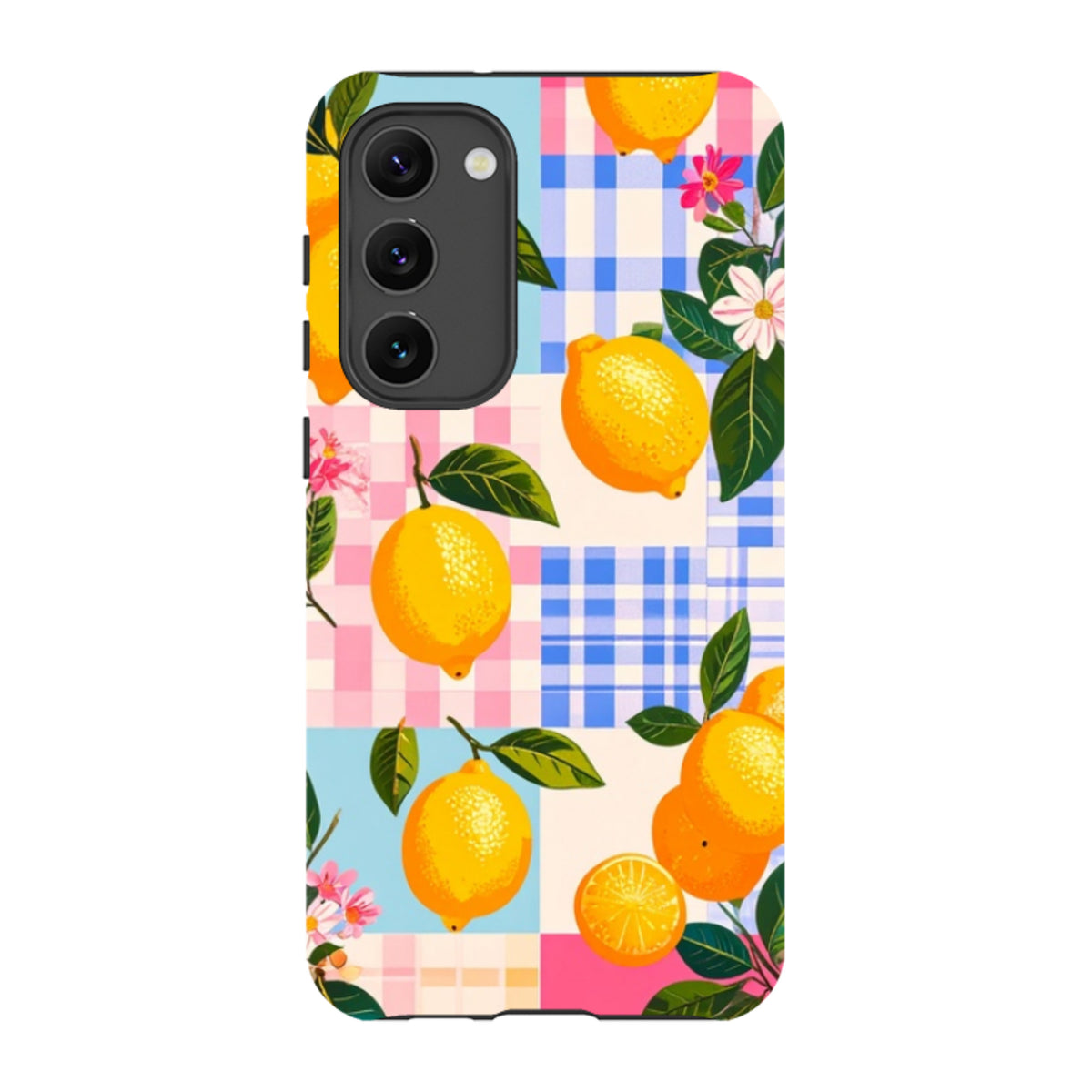 Samsung Tough Case - Lemons and Checks