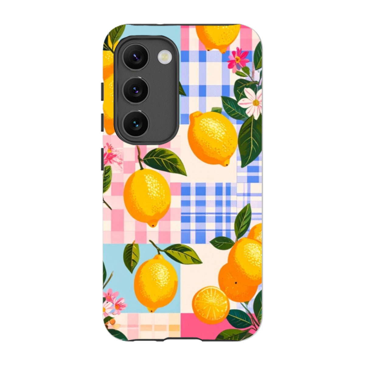 Samsung Tough Case - Lemons and Checks