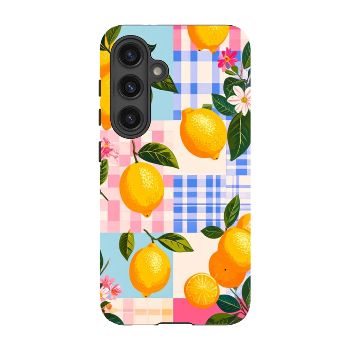 Samsung Tough Case - Lemons and Checks