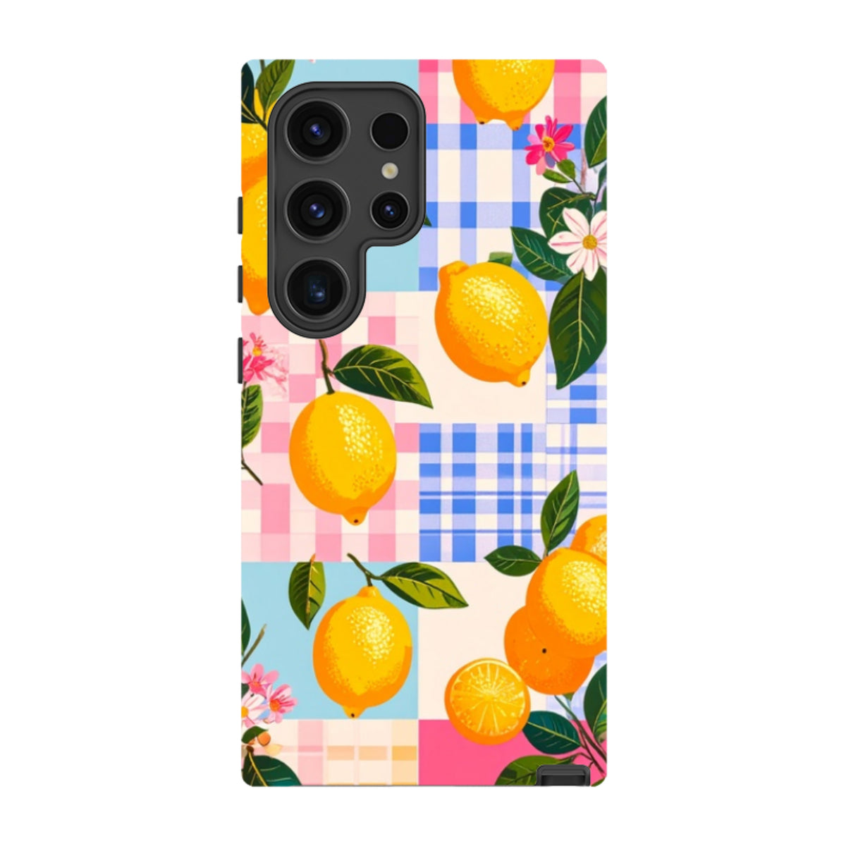 Samsung Tough Case - Lemons and Checks