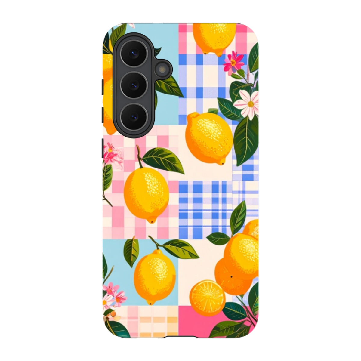 Samsung Tough Case - Lemons and Checks