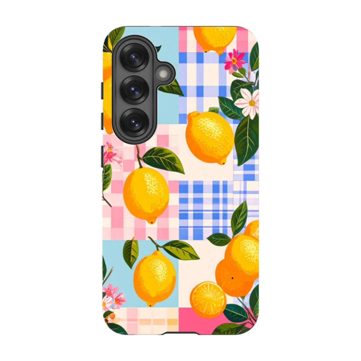 Samsung Tough Case - Lemons and Checks