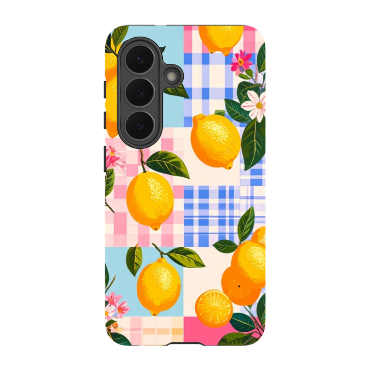 Samsung Tough Case - Lemons and Checks