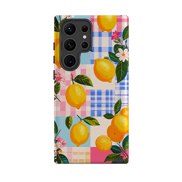 Samsung Tough Case - Lemons and Checks