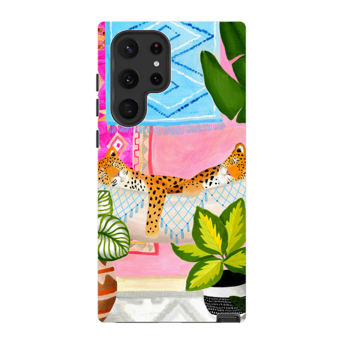 Samsung Tough Case - Leopards In Hammock By Bex Parkin