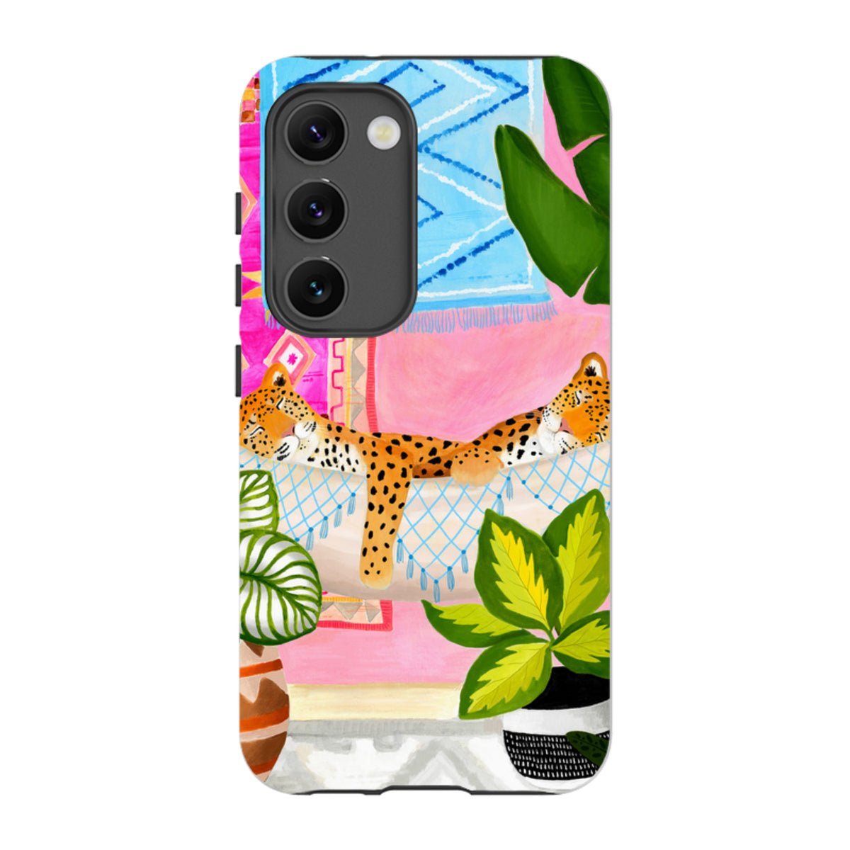 Samsung Tough Case - Leopards In Hammock By Bex Parkin