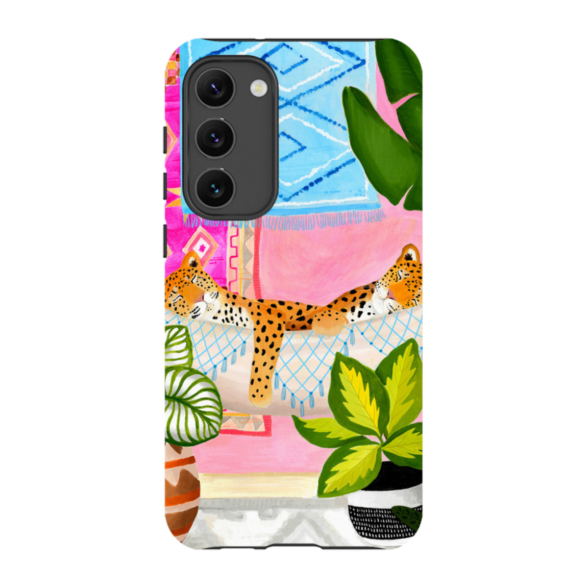 Samsung Tough Case - Leopards In Hammock By Bex Parkin