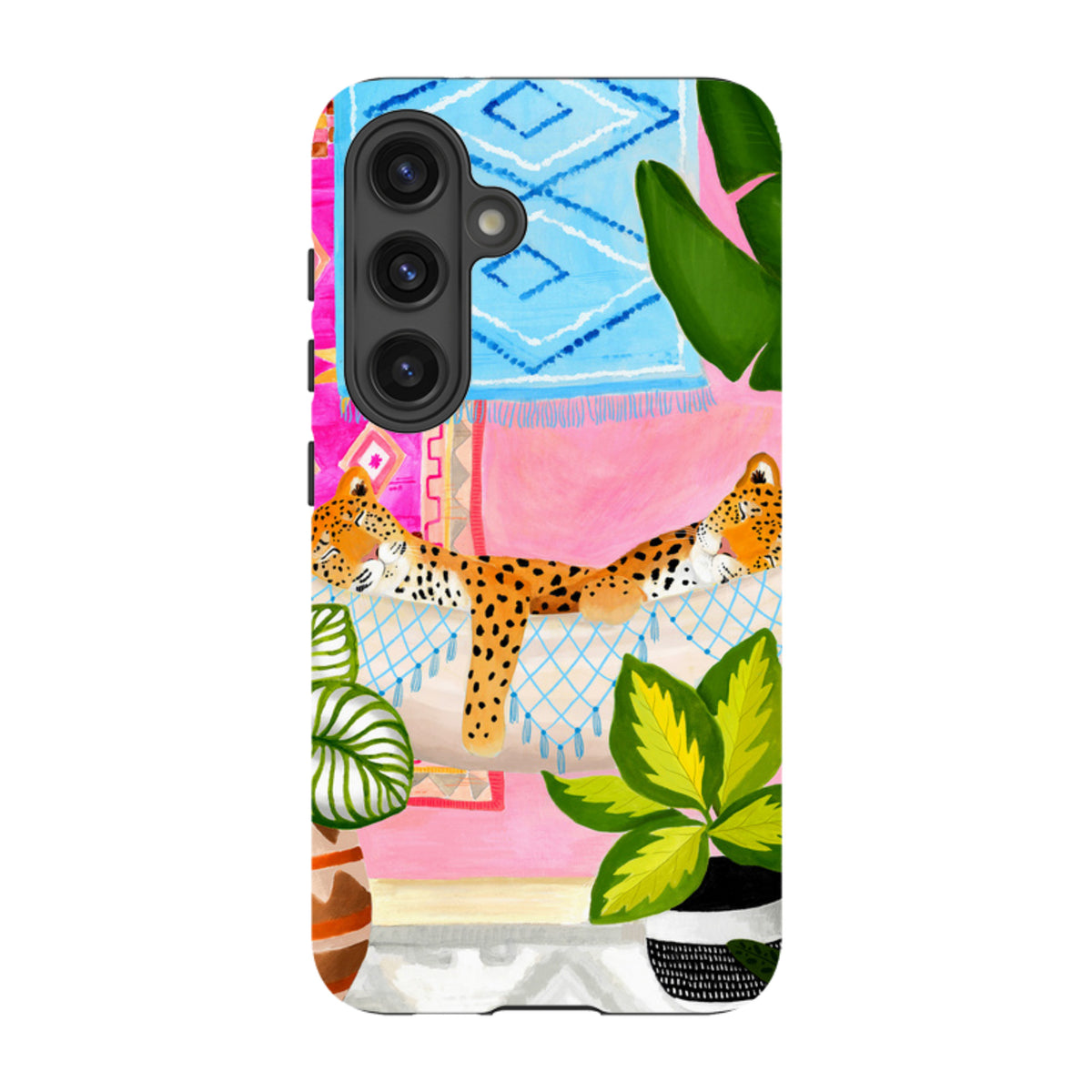 Samsung Tough Case - Leopards In Hammock By Bex Parkin
