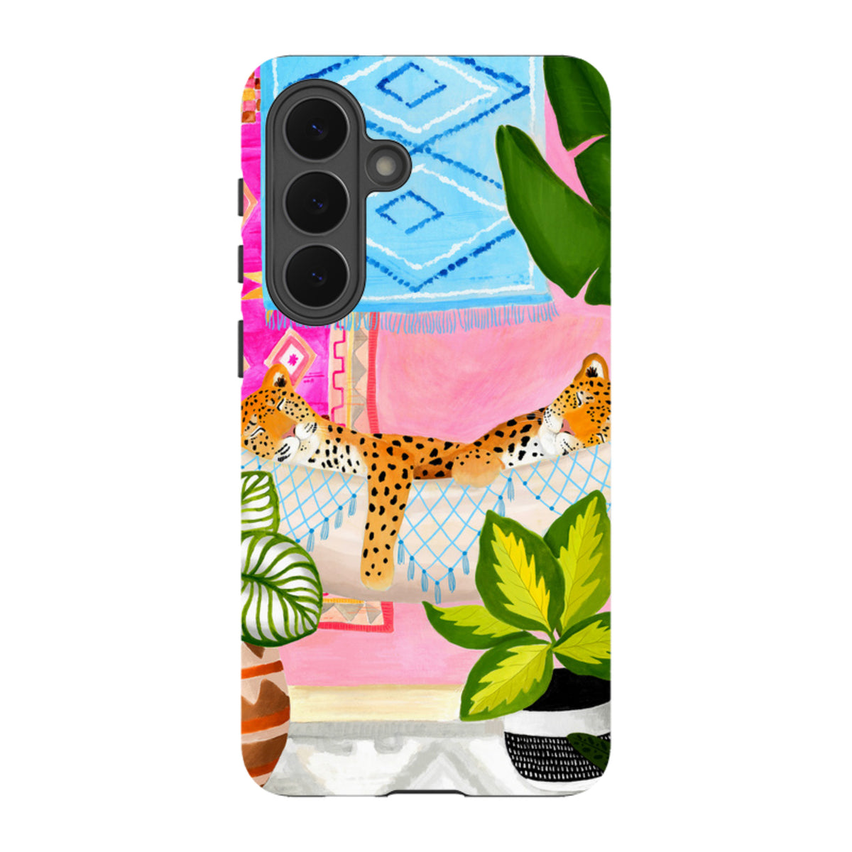 Samsung Tough Case - Leopards In Hammock By Bex Parkin