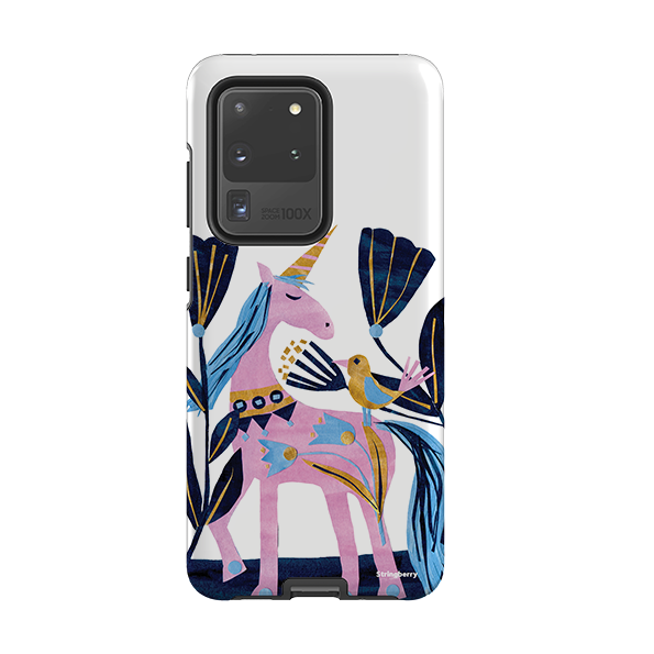 Samsung Tough Case – Lilafarbener Einhorn von Tracey English