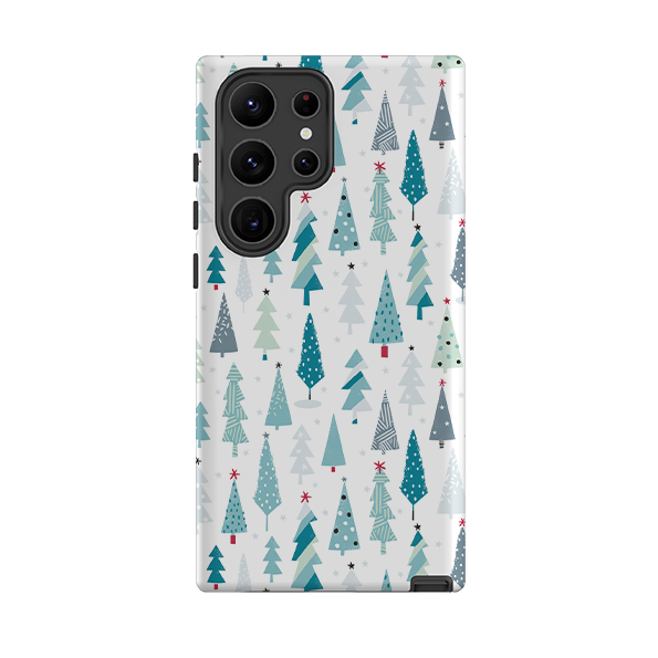 Samsung Tough Case - Little Xmas Trees By Ali Brookes