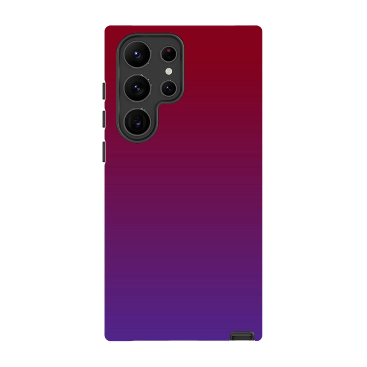 Samsung Tough Case featuring a vibrant red-to-purple gradient design on a durable dual-layer phone cover.