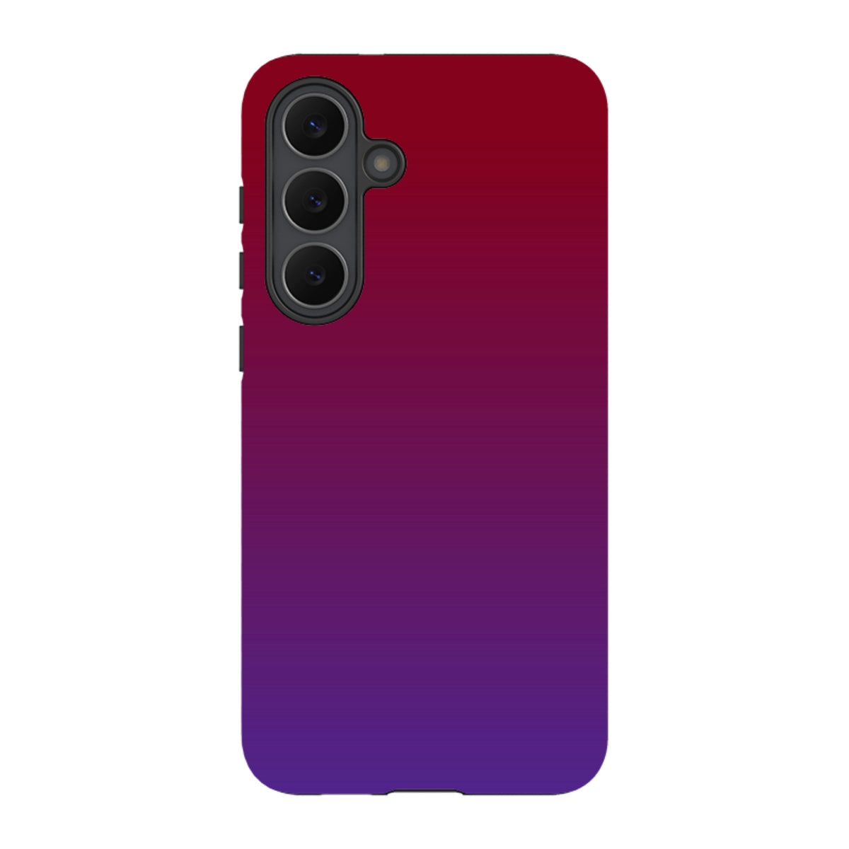 Samsung Galaxy tough case featuring a vibrant red-to-purple gradient design with a durable dual-layer finish.