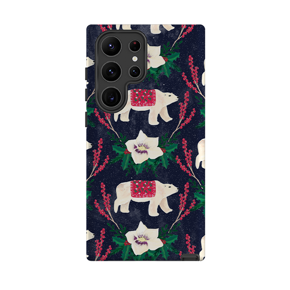 Samsung Tough Case - Midnight Polar Bears By Abby Jacobs