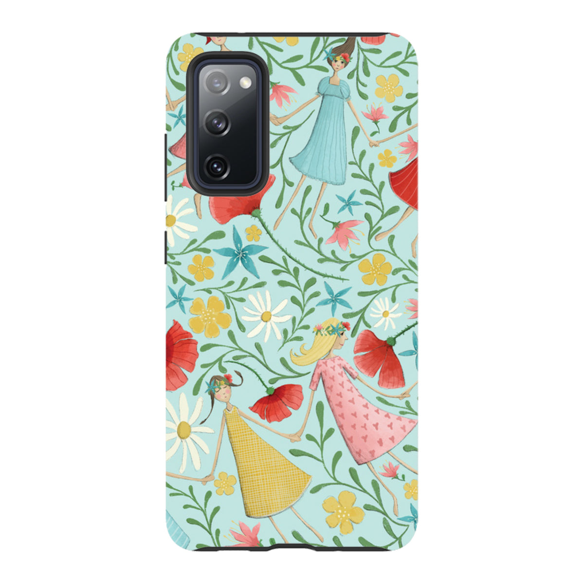 Samsung Tough Case - Midsummer Dance Blue By Maja Lindberg