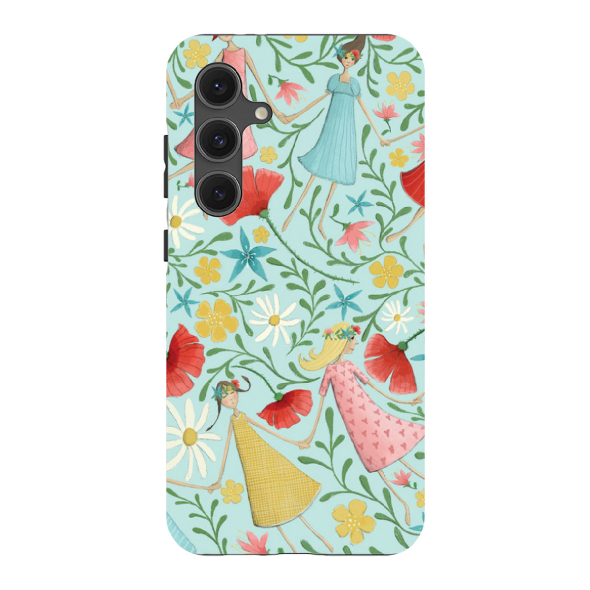Samsung Tough Case - Midsummer Dance Blue By Maja Lindberg