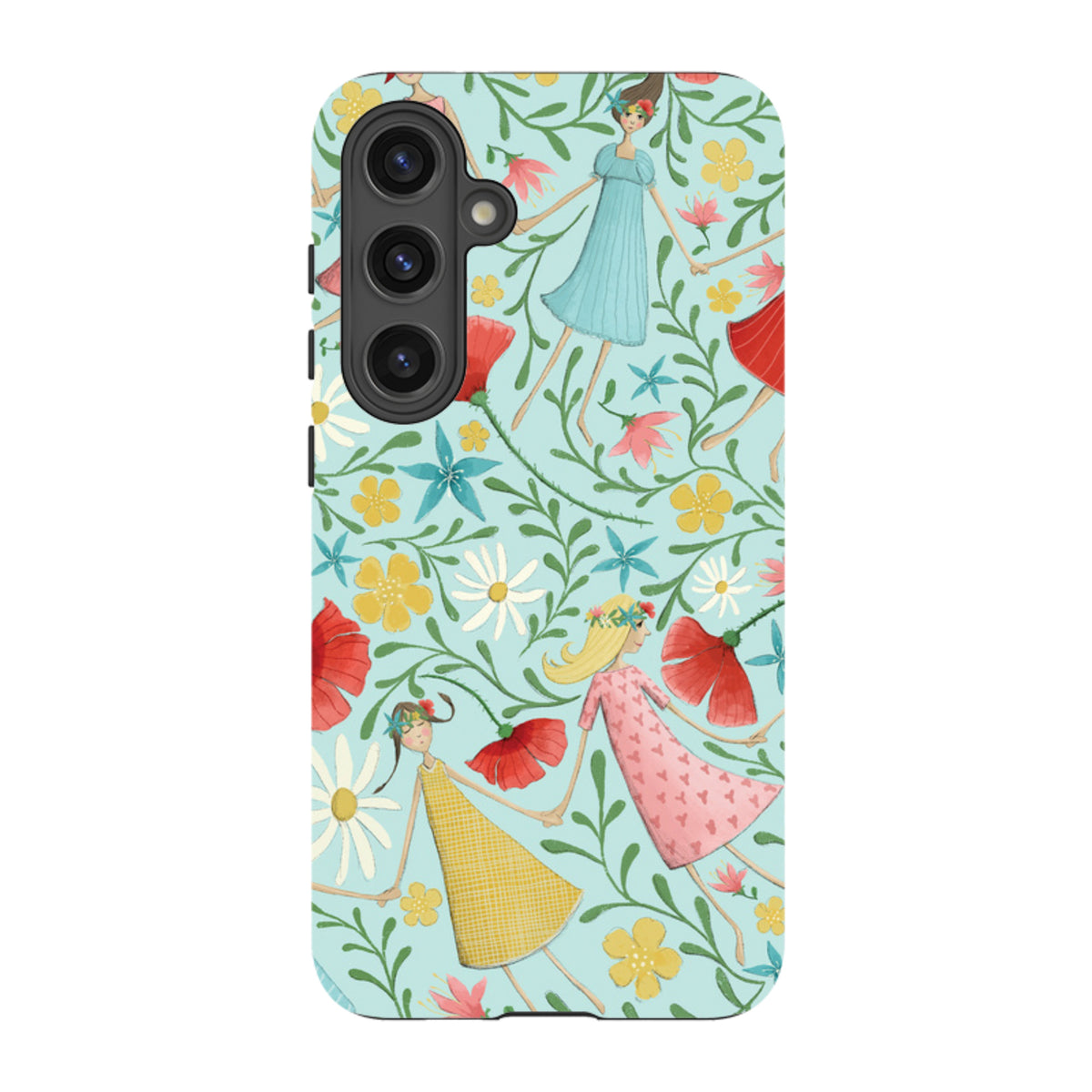 Samsung Tough Case - Midsummer Dance Blue By Maja Lindberg