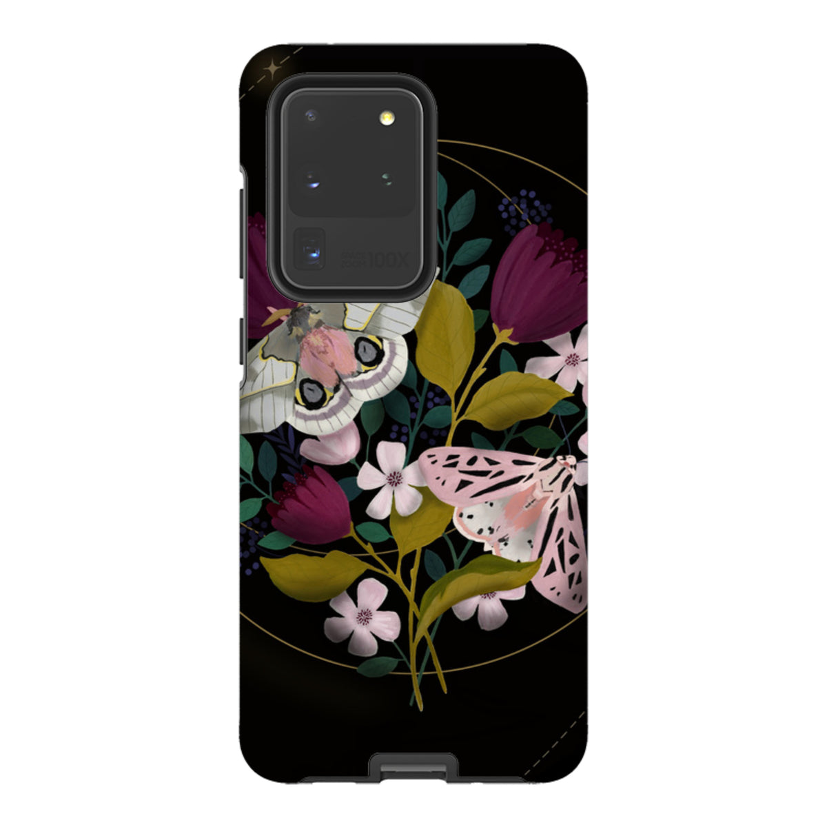 Samsung Tough Case - Moon Moths By Bex Parkin