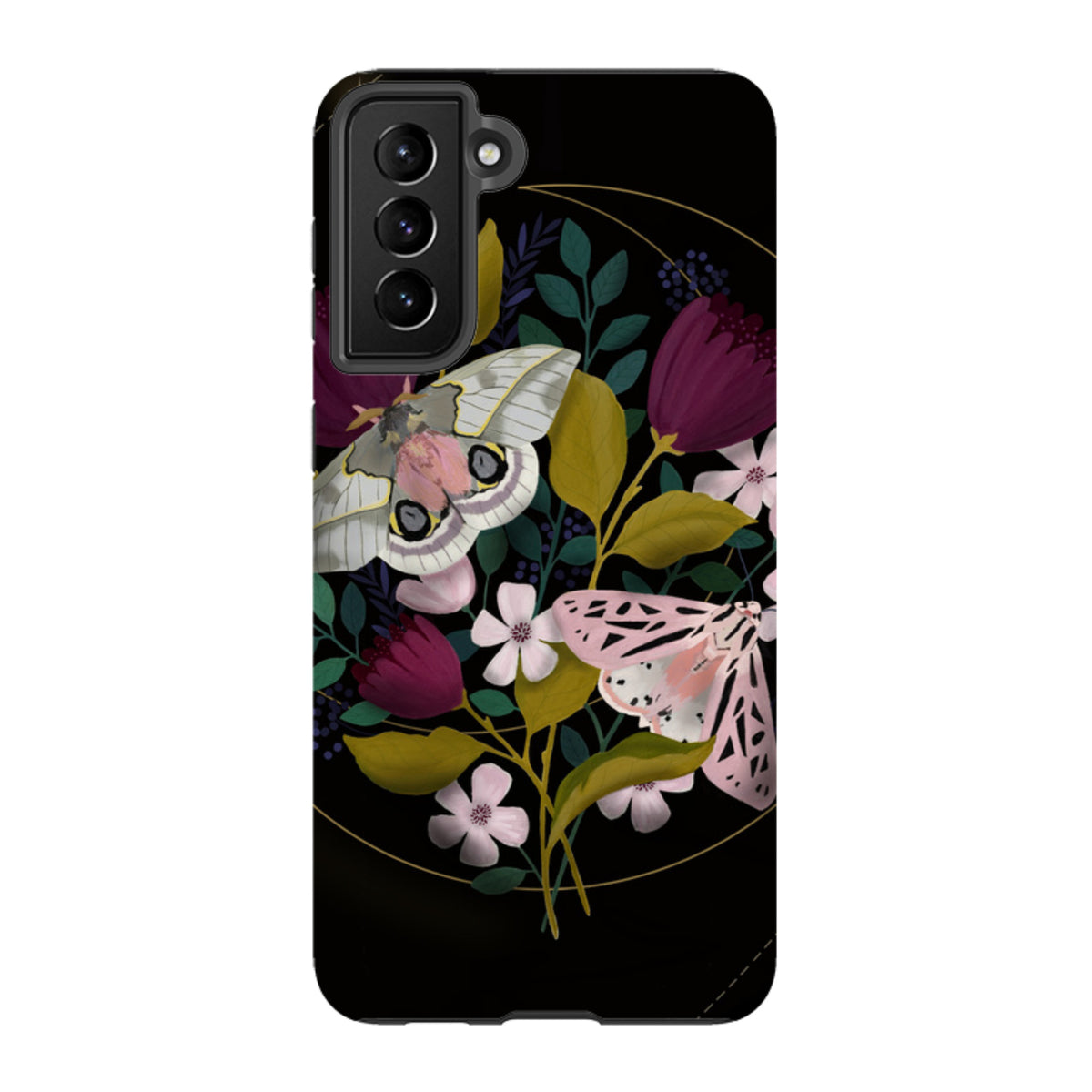 Samsung Tough Case - Moon Moths By Bex Parkin