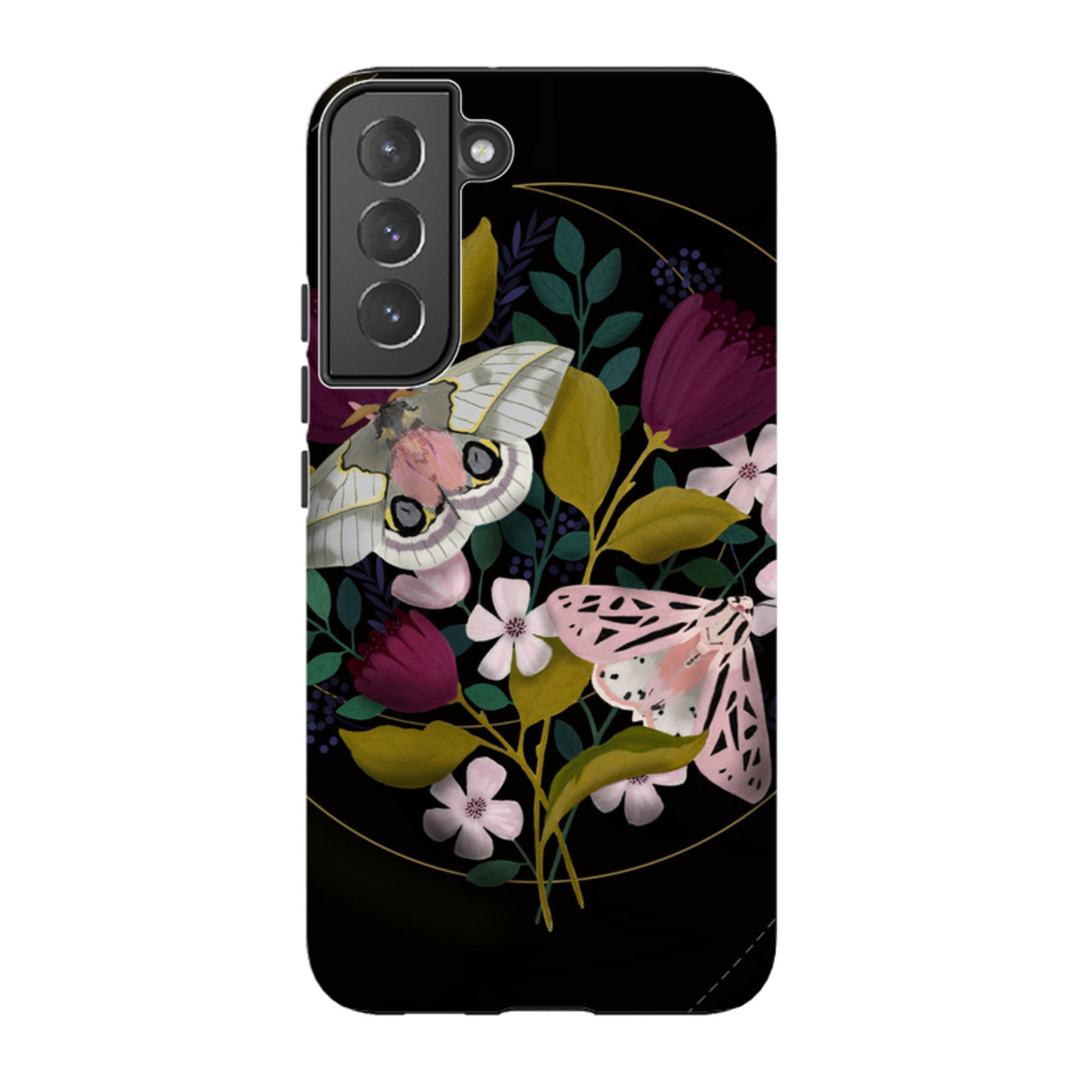 Samsung Tough Case - Moon Moths By Bex Parkin
