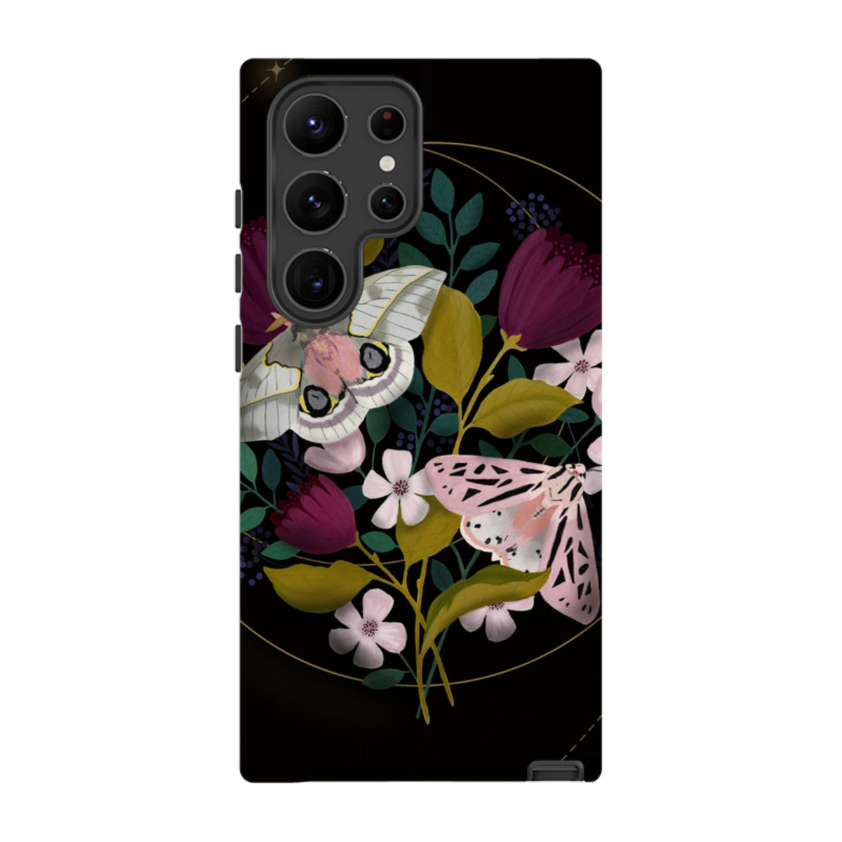 Samsung Tough Case - Moon Moths By Bex Parkin