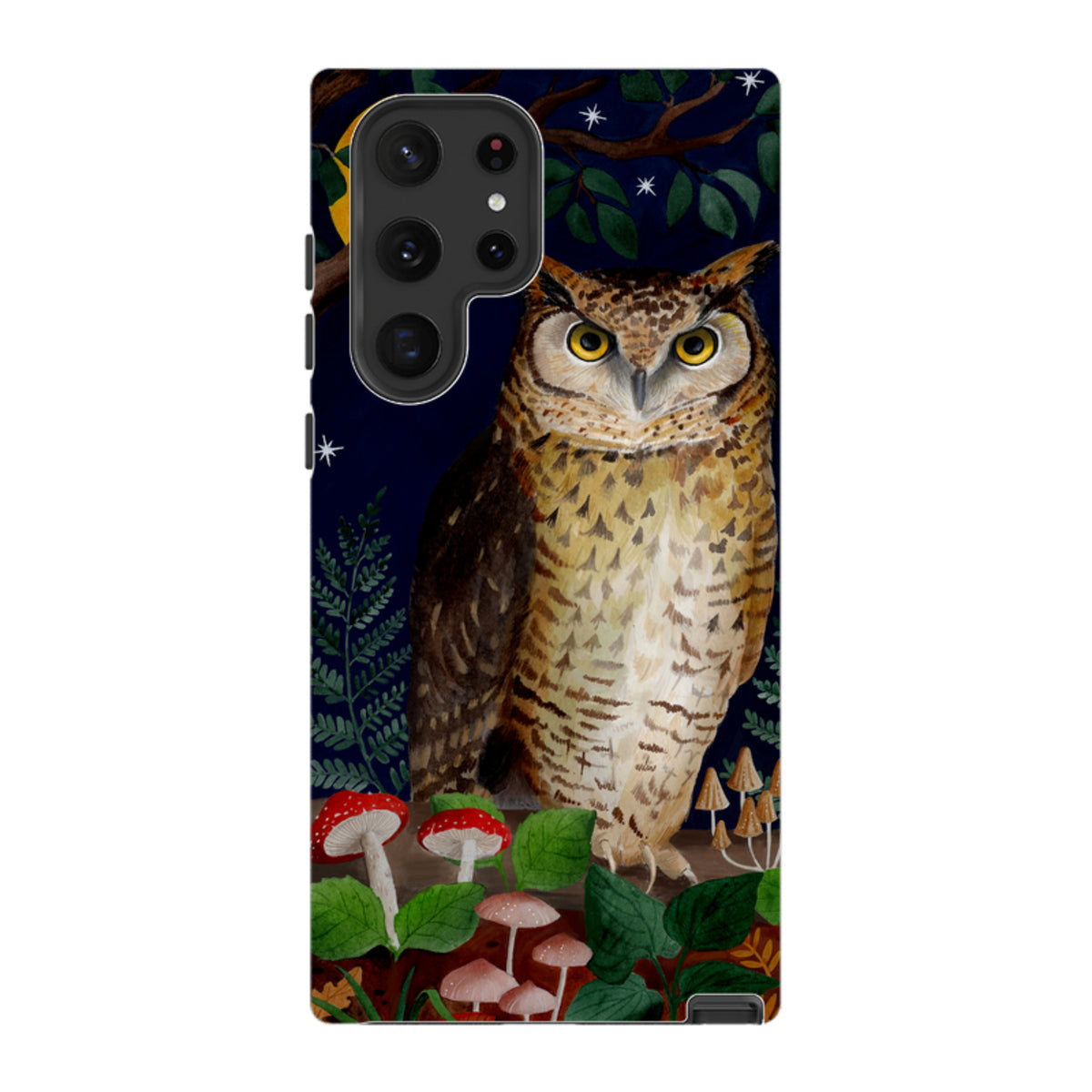 Samsung Tough Case - Mushroom Owl By Bex Parkin