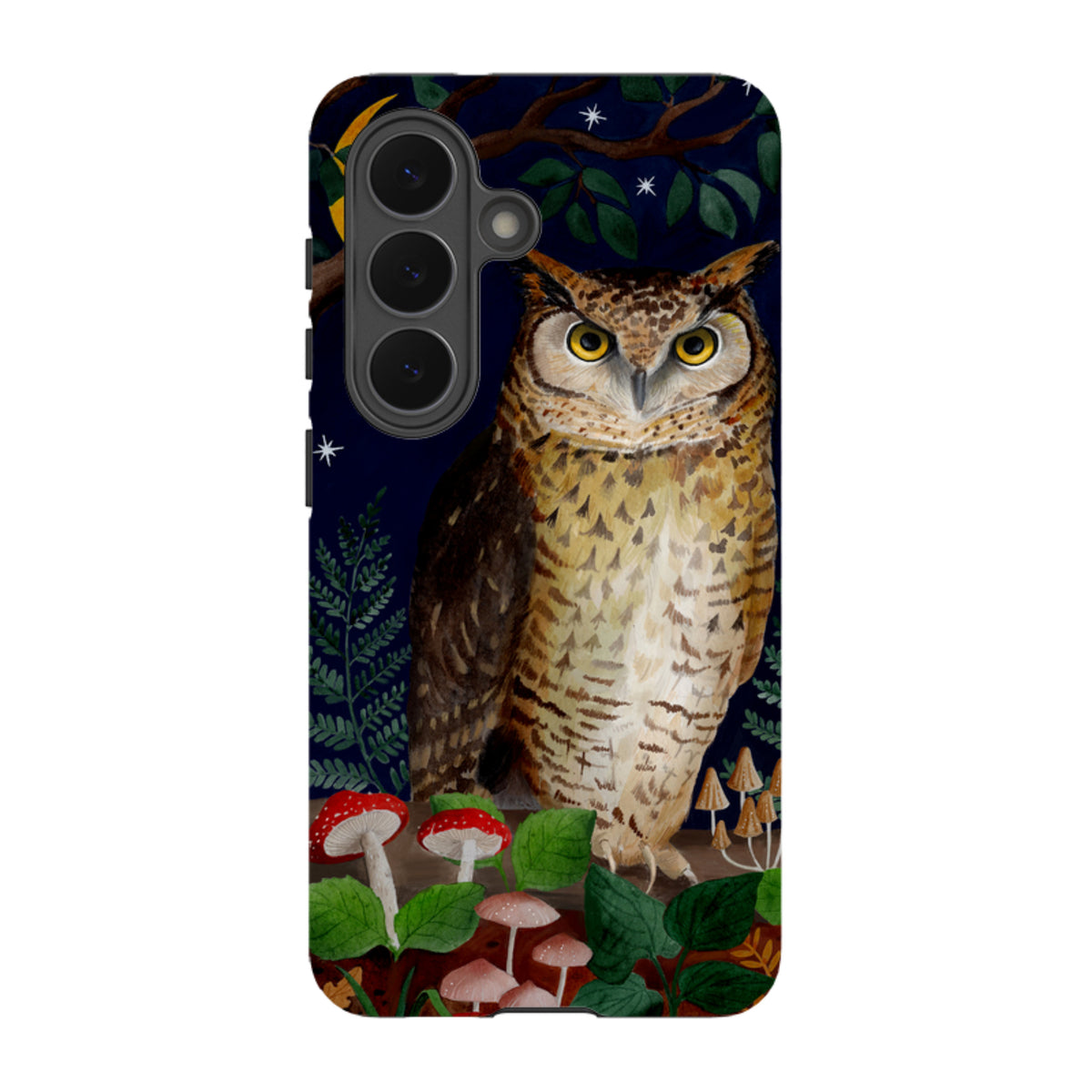 Samsung Tough Case - Mushroom Owl By Bex Parkin