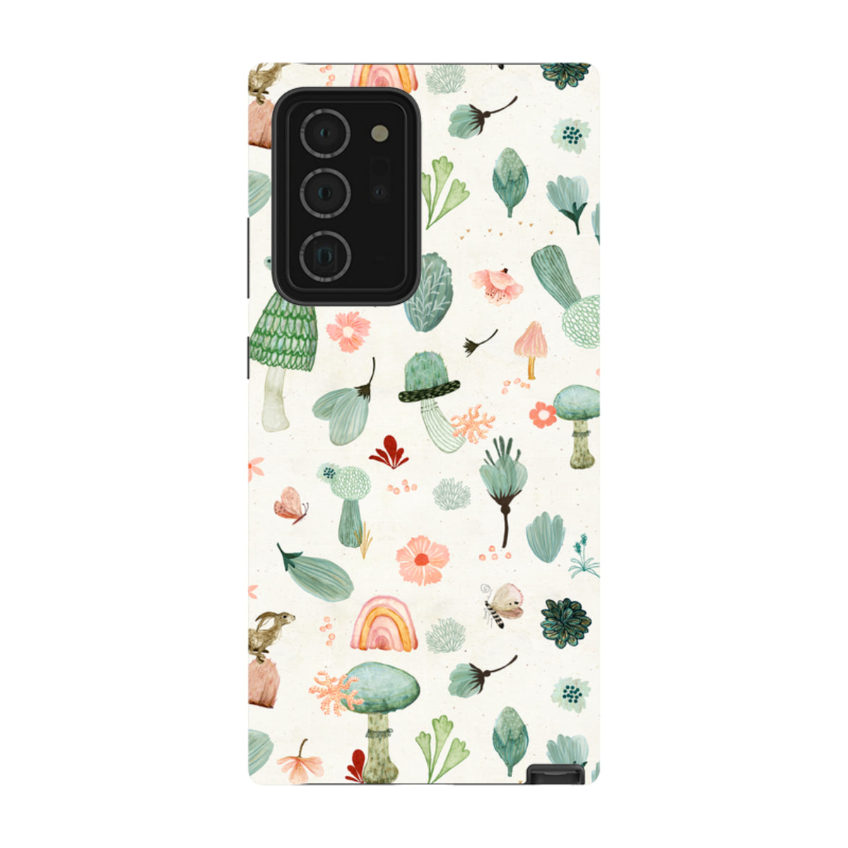 Samsung Tough Case - Mushroom World Cream By Katherine Quinn