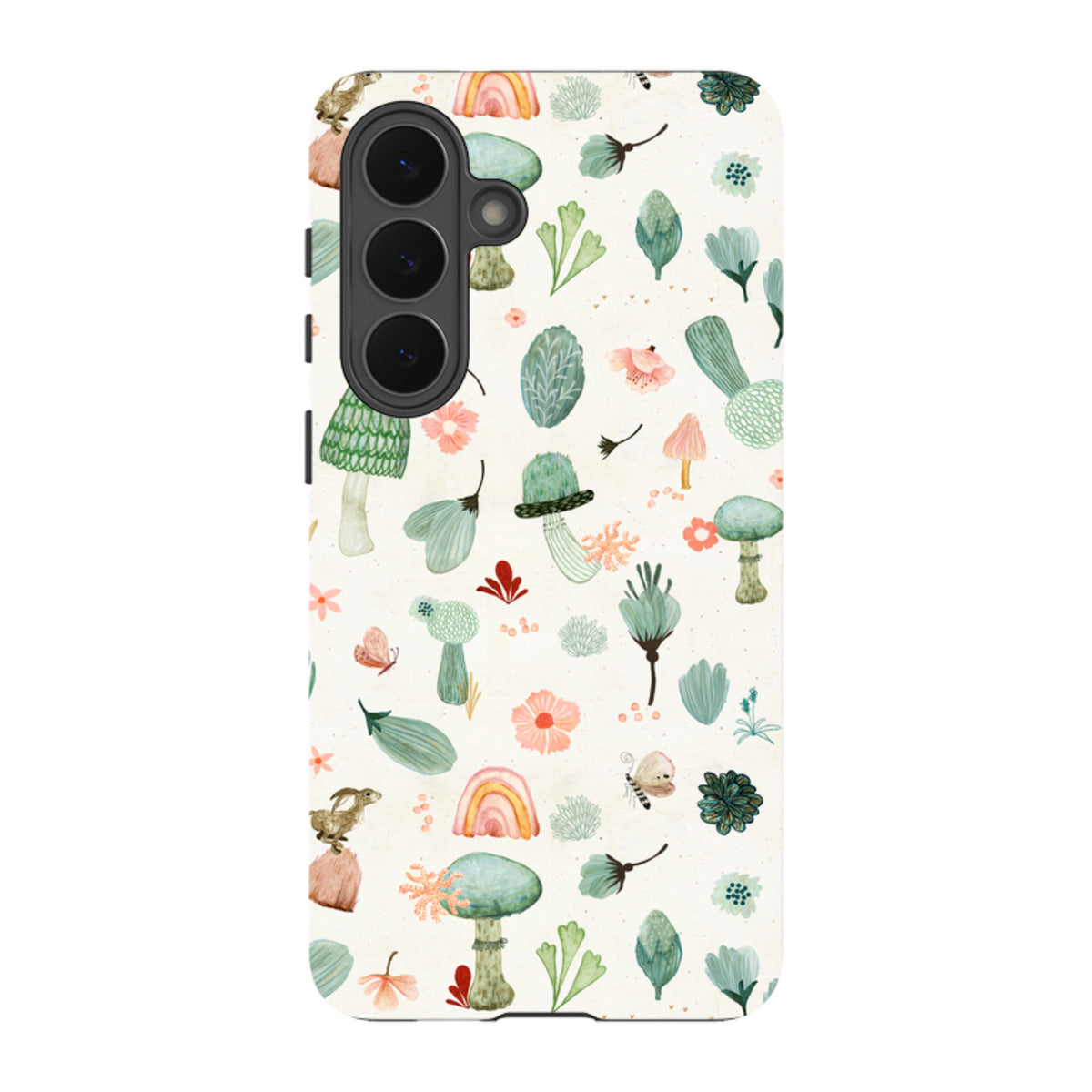 Samsung Tough Case - Mushroom World Cream By Katherine Quinn
