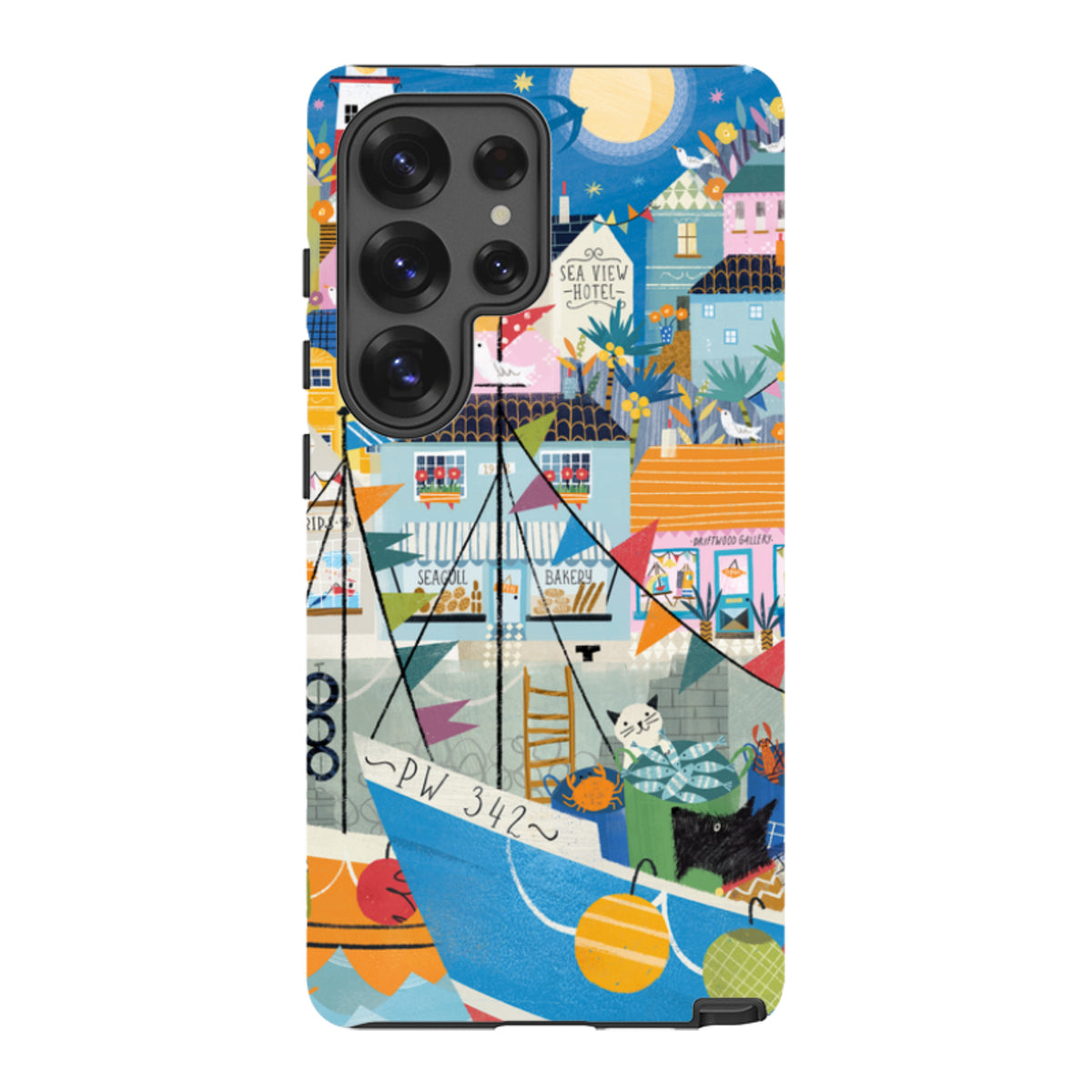 Samsung Tough  Case - Night Harbour 1 By Ali Brookes