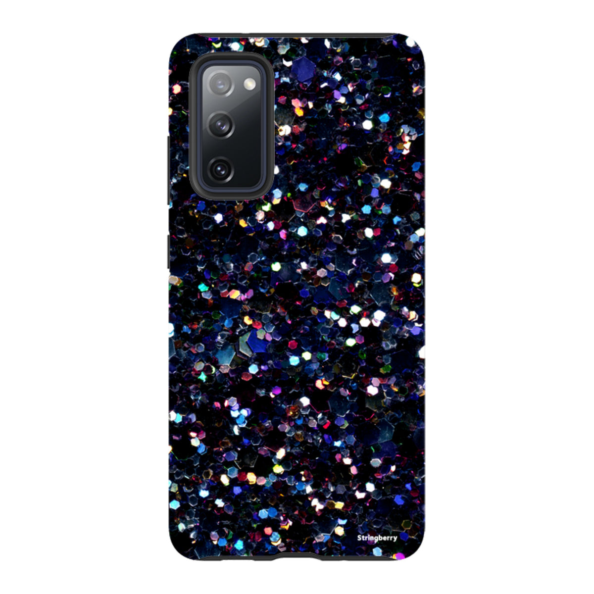 Samsung Galaxy tough case featuring a flat, non-glitter Night Sky print by Kitty Joseph with dual-layer protection.