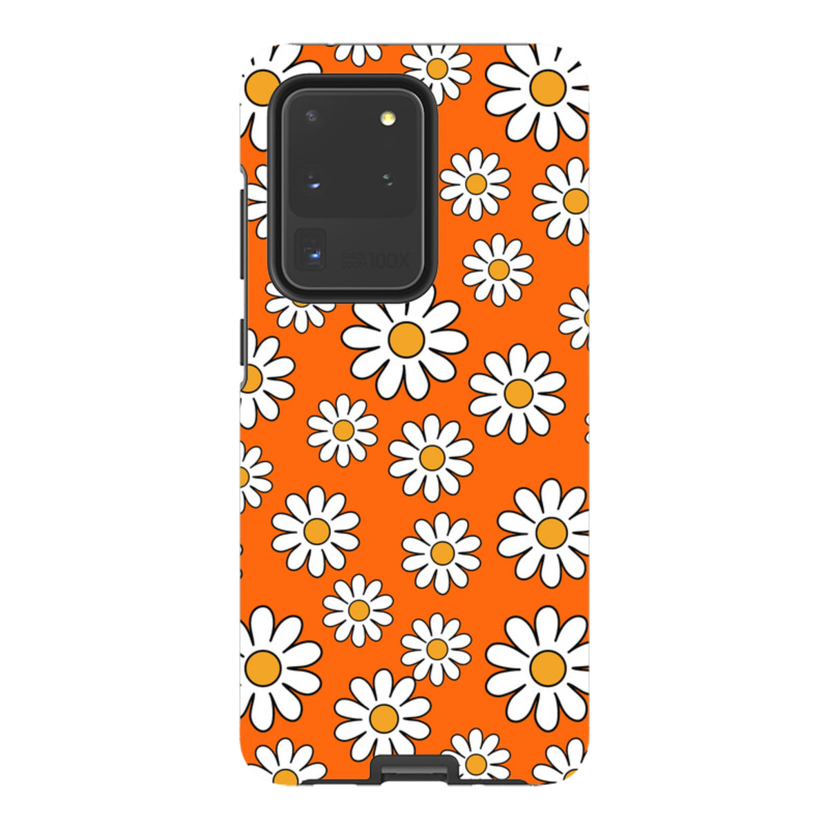 Samsung Tough Case - Orange Daisies