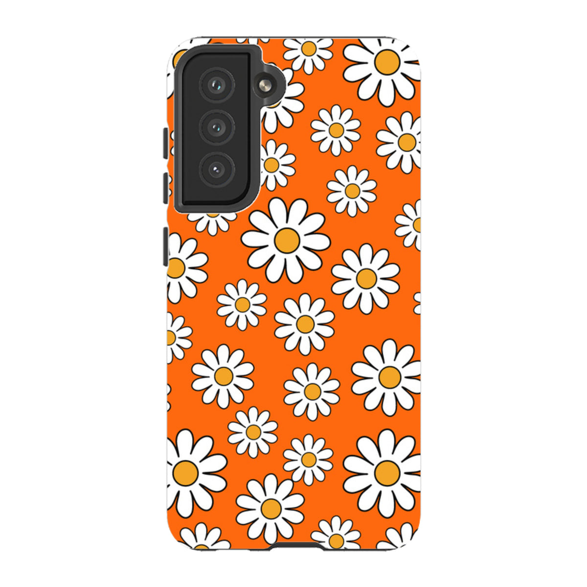 Samsung Tough Case - Orange Daisies