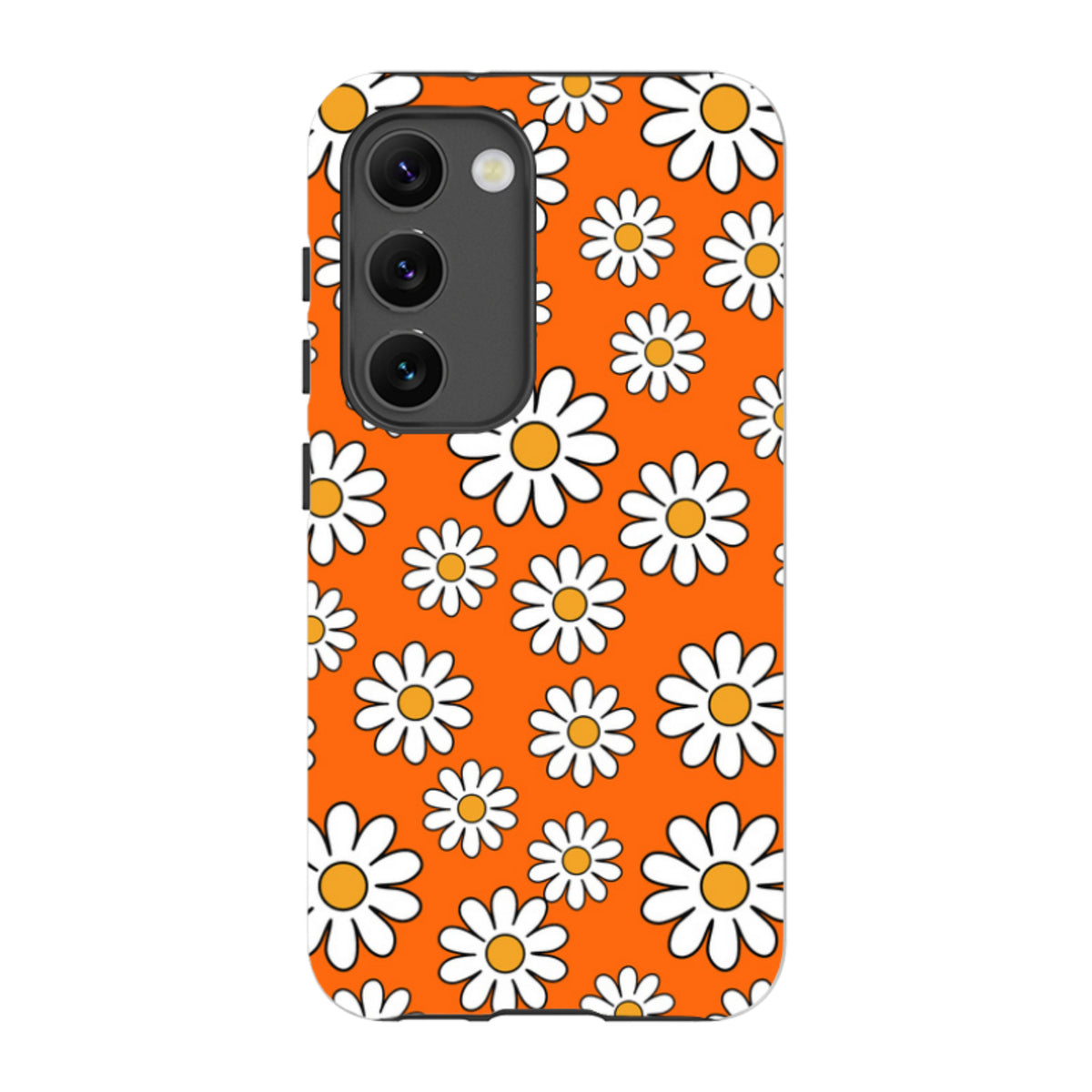 Samsung Tough Case - Orange Daisies