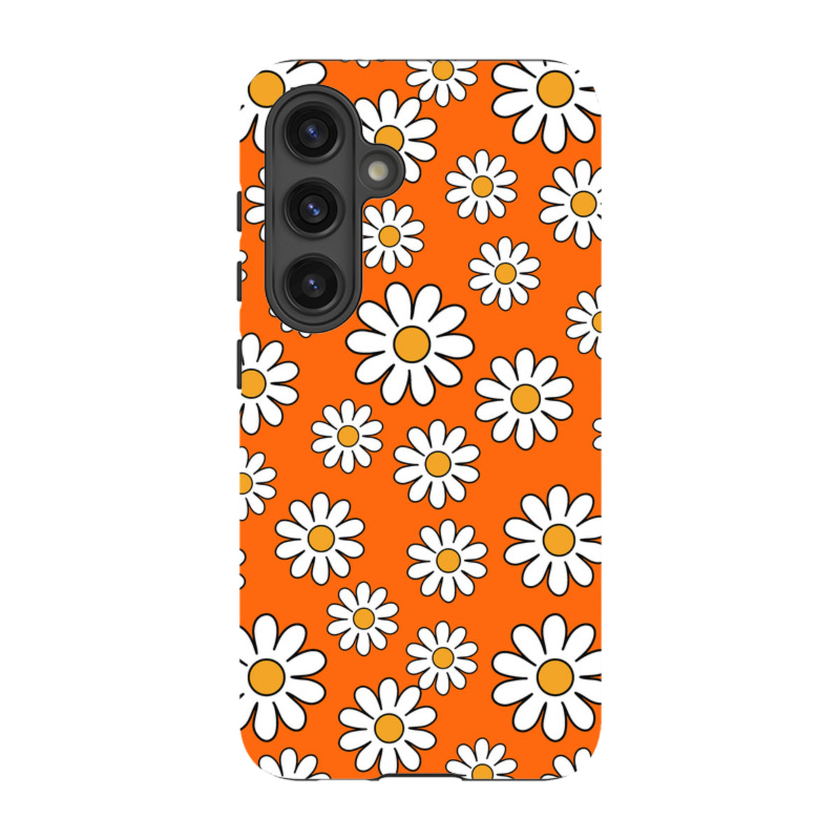 Samsung Tough Case - Orange Daisies