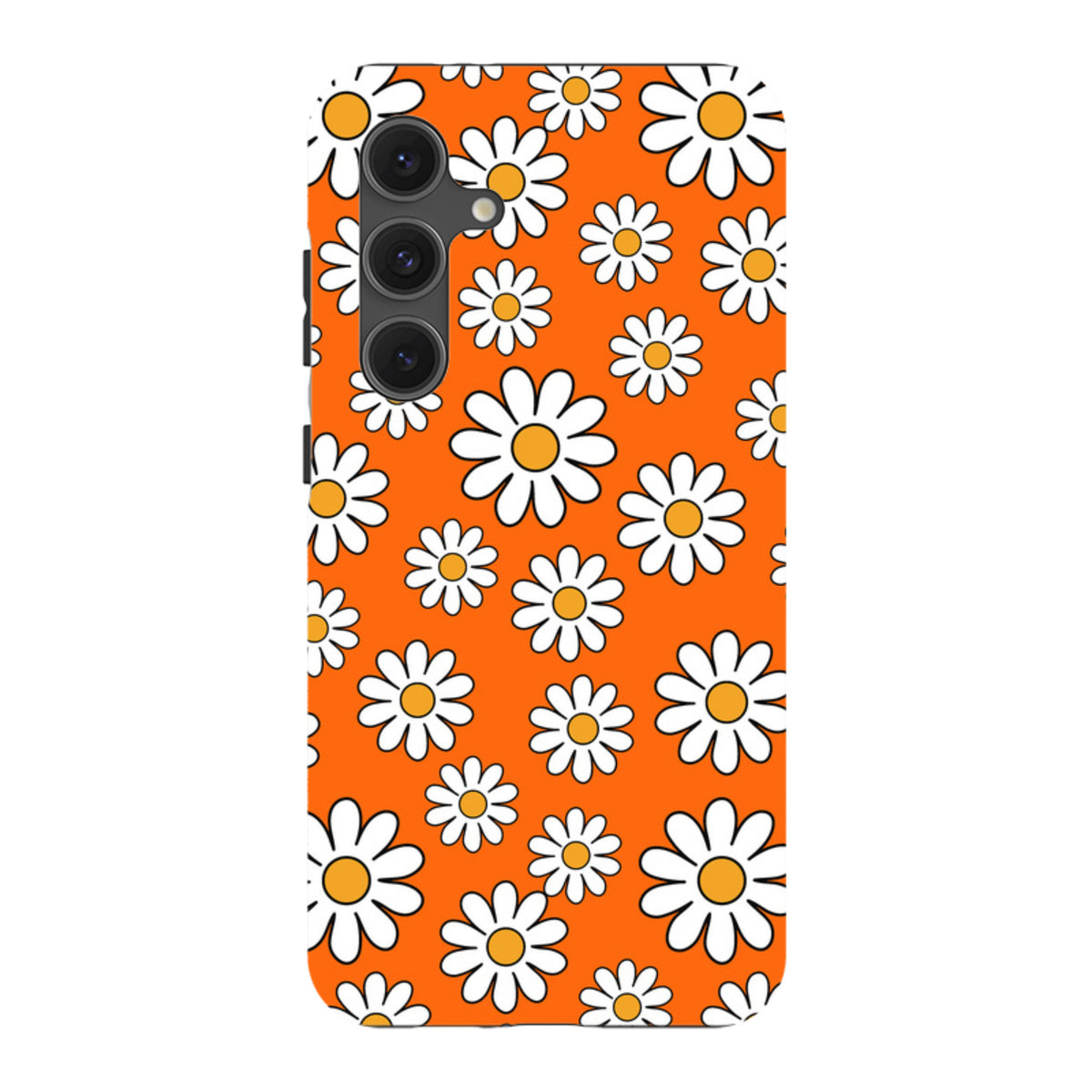 Samsung Tough Case - Orange Daisies