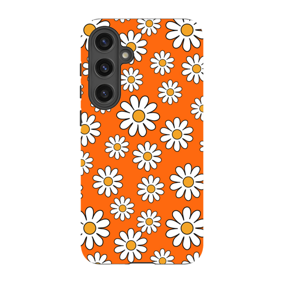 Samsung Tough Case - Orange Daisies