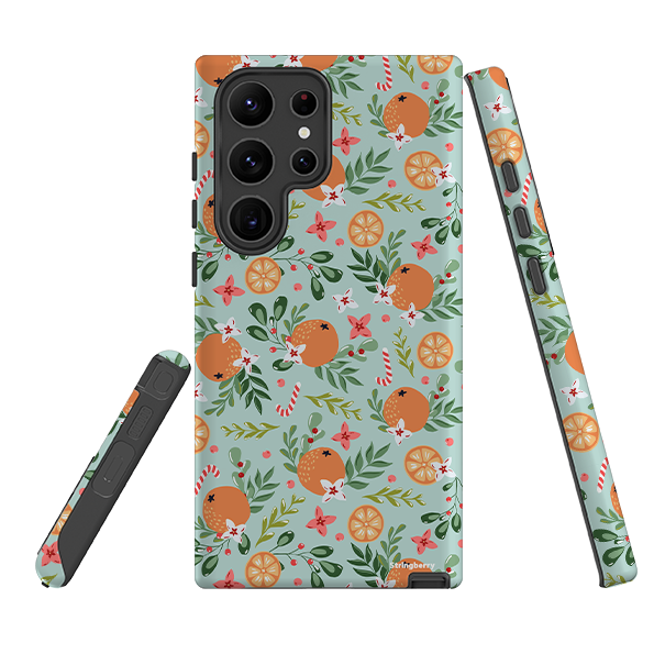 Samsung Tough Case - Oranges and Candy Canes