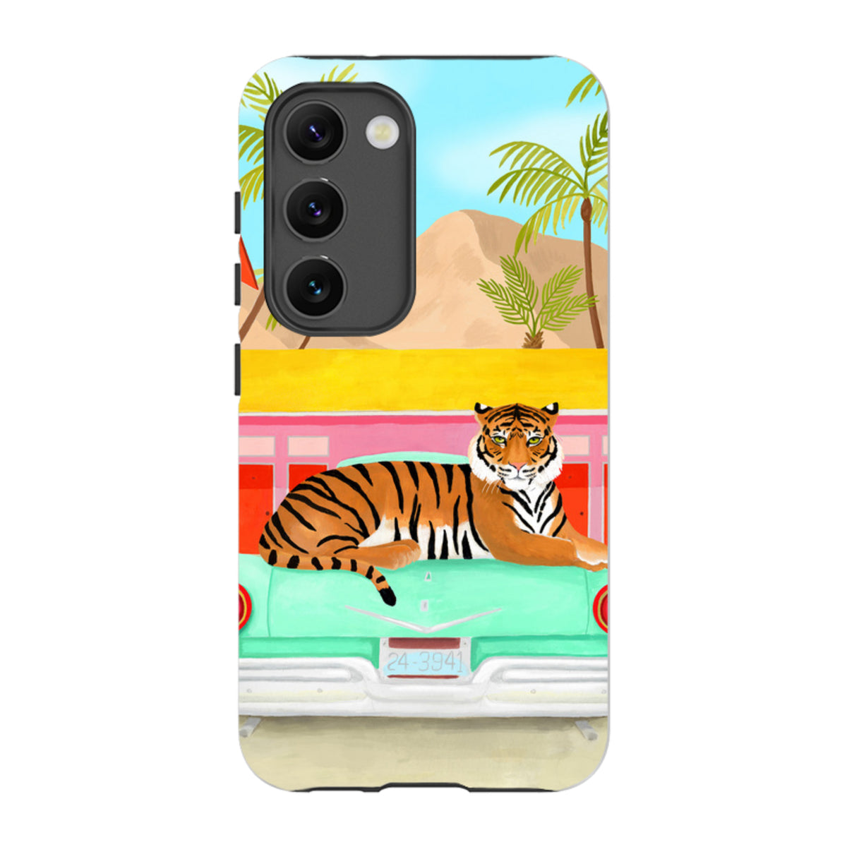 Samsung Tough Case - Palm Motel Tiger By Bex Parkin