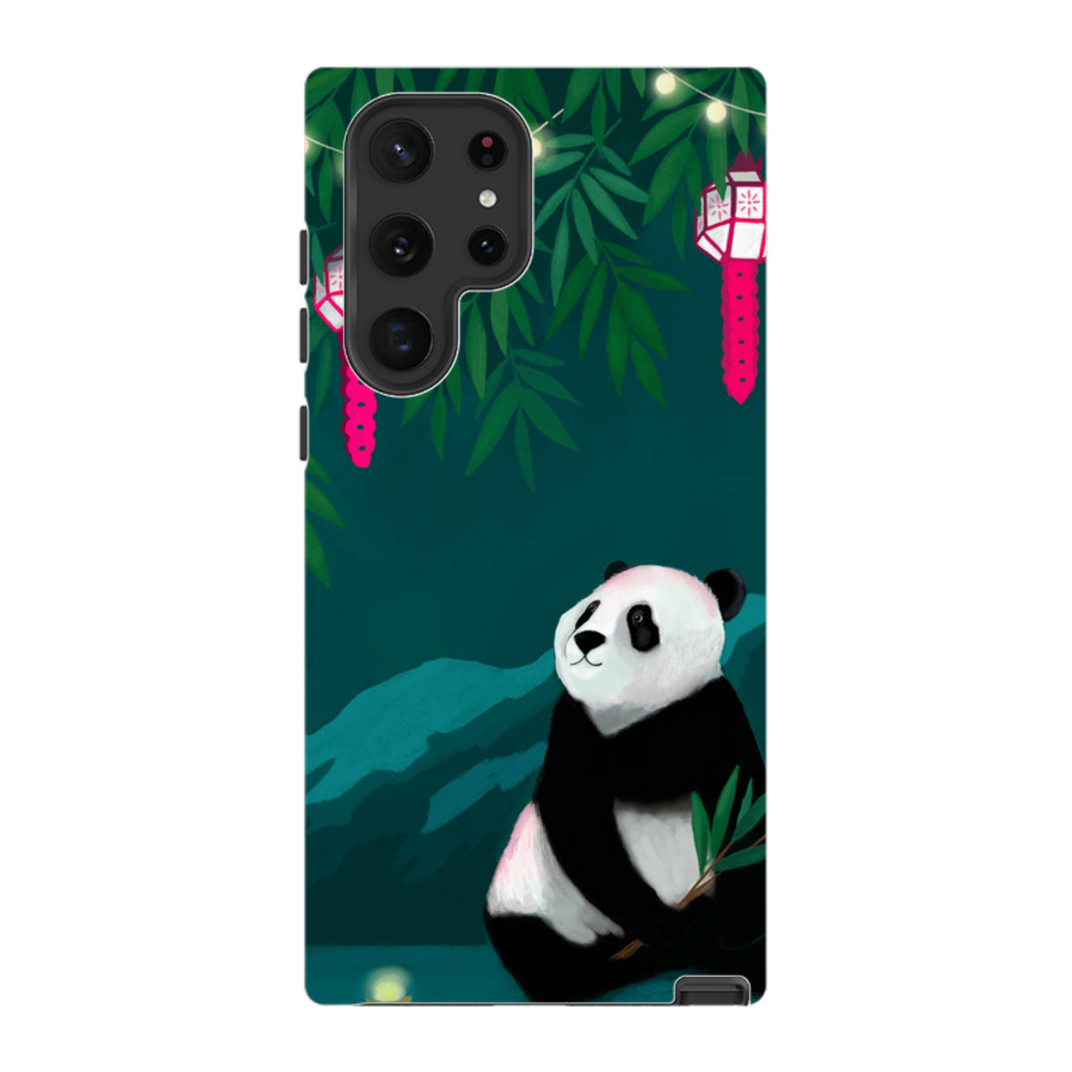 Samsung Tough Case - Panda And Lanterns By Bex Parkin