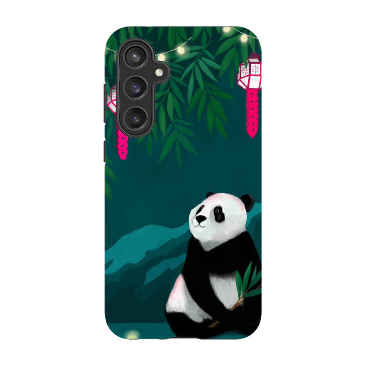Samsung Tough Case - Panda And Lanterns By Bex Parkin