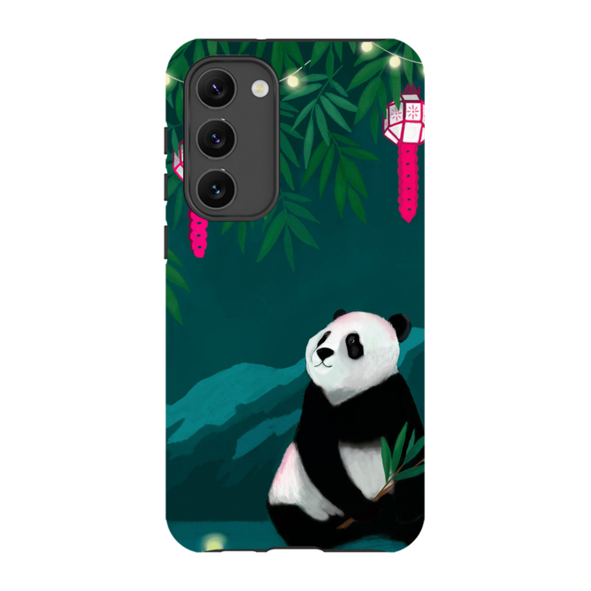Samsung Tough Case - Panda And Lanterns By Bex Parkin