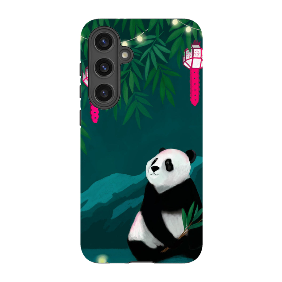 Samsung Tough Case - Panda And Lanterns By Bex Parkin
