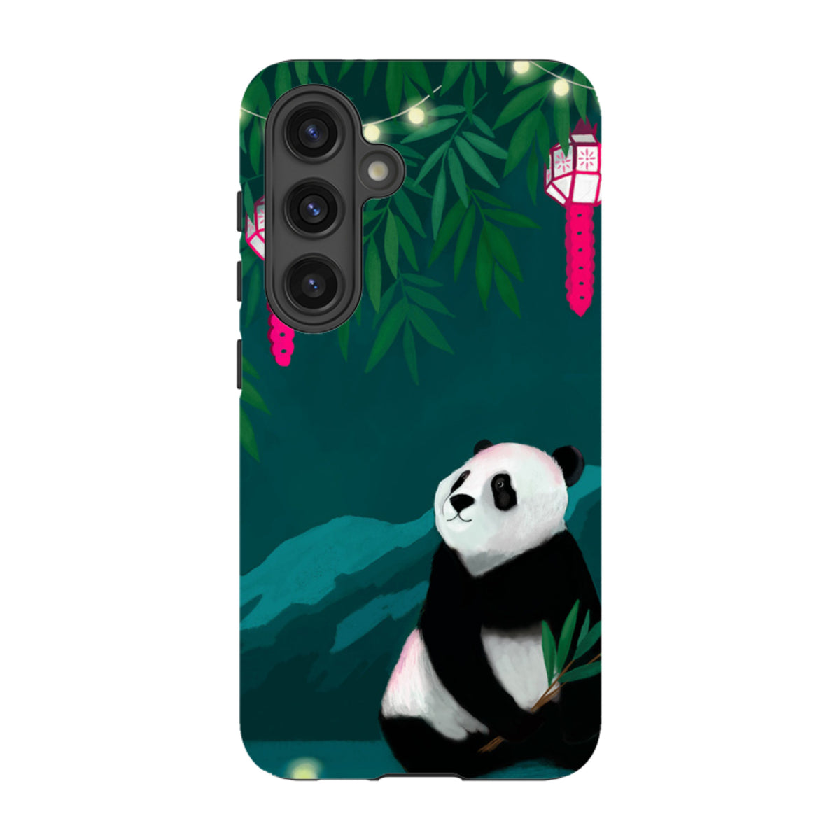 Samsung Tough Case - Panda And Lanterns By Bex Parkin