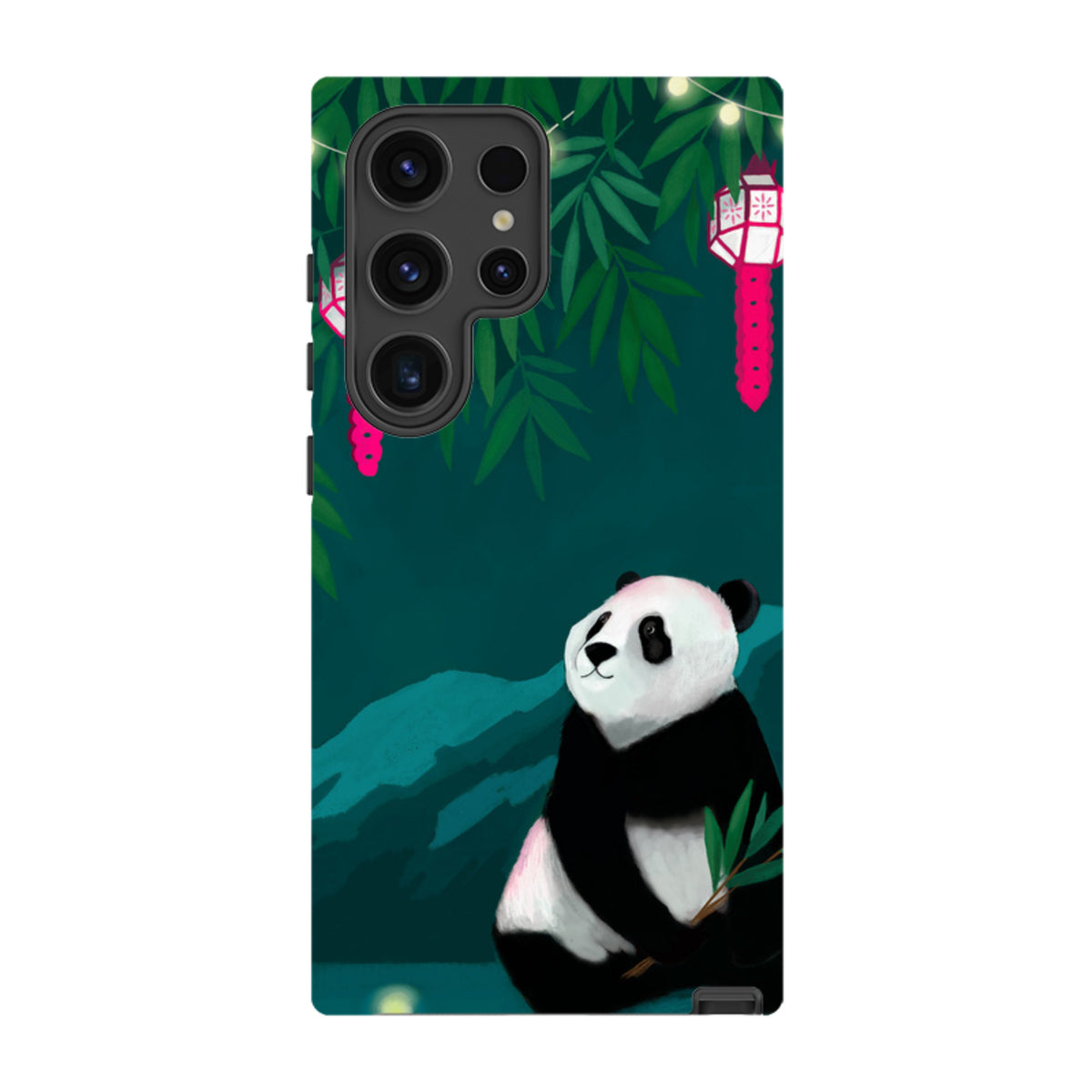 Samsung Tough Case - Panda And Lanterns By Bex Parkin