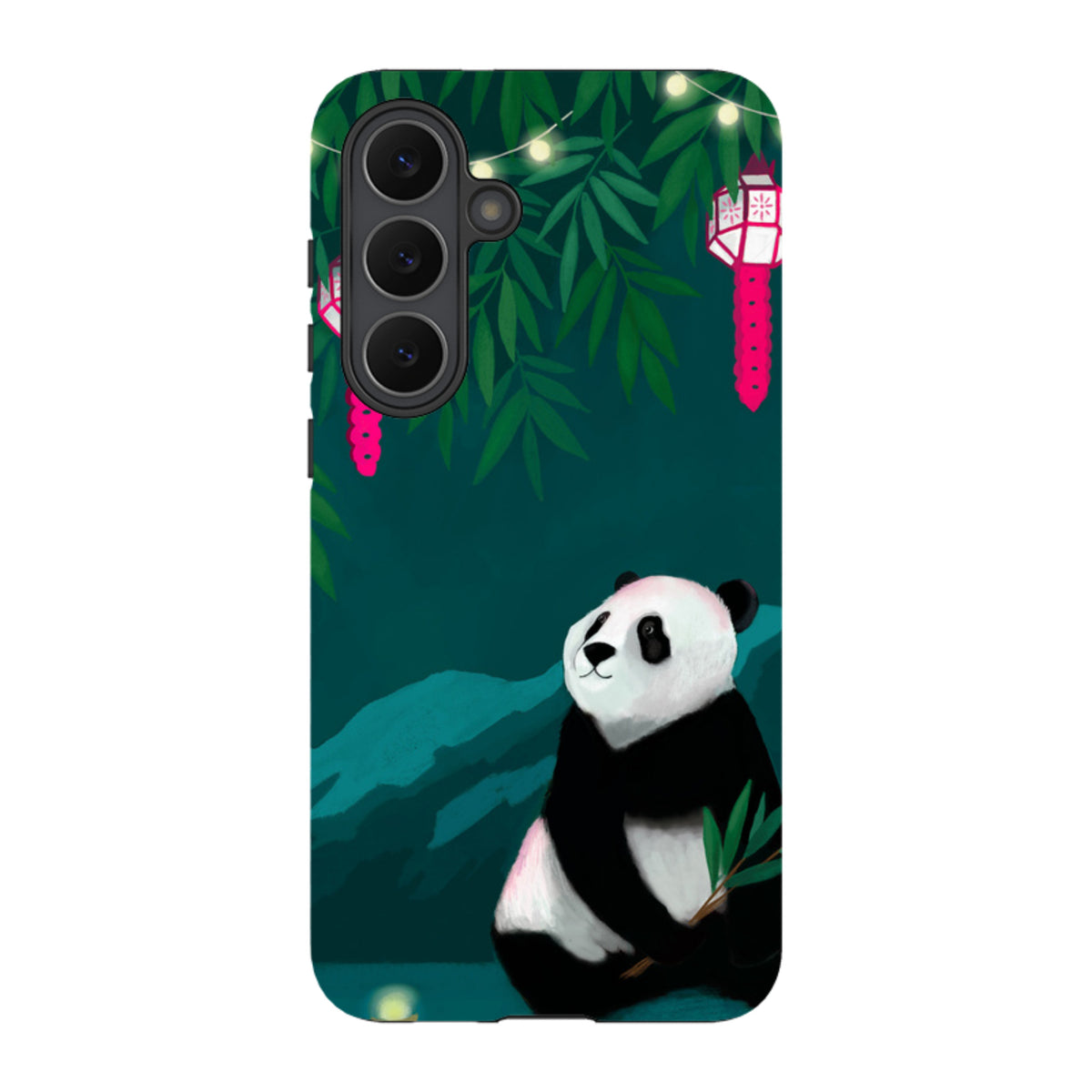 Samsung Tough Case - Panda And Lanterns By Bex Parkin